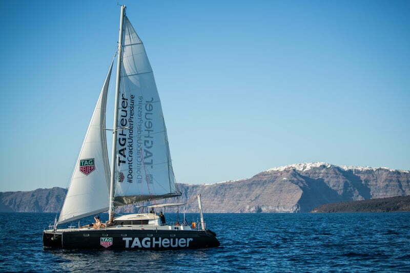 catamaran boat tour santorini